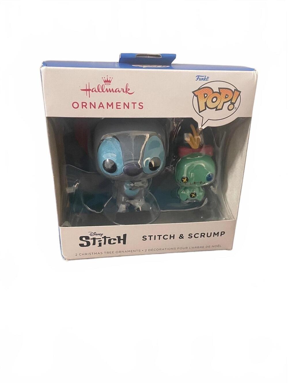 Hallmark Ornaments Disney Stitch & Scrump Funko Pop Christmas Tree Decorations